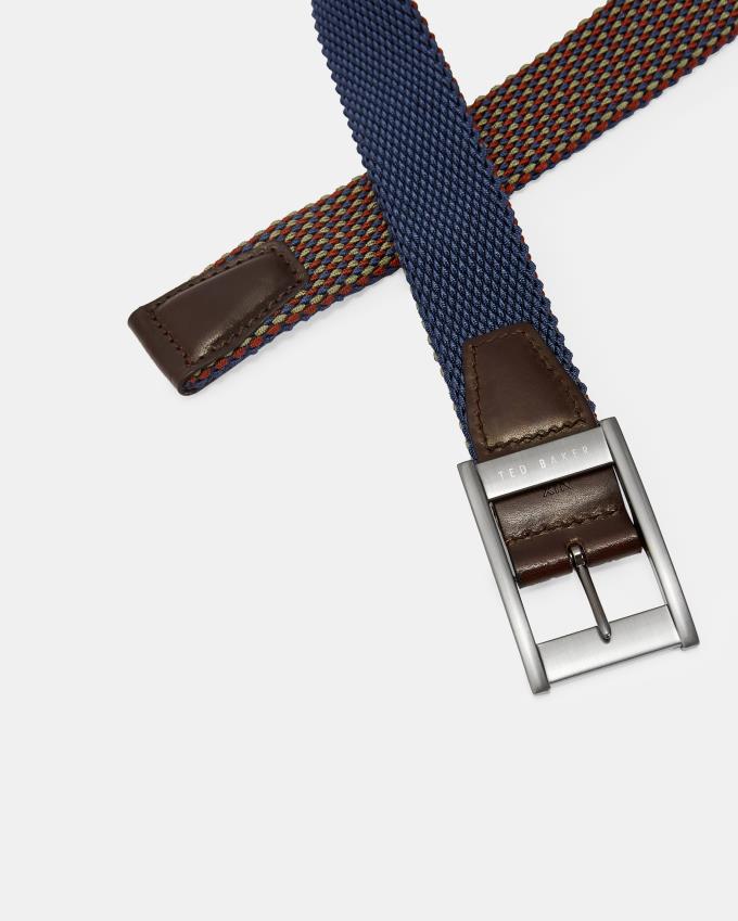 Ceinture Ted Baker Reversible Elastic Orange Homme | VLB-49501969